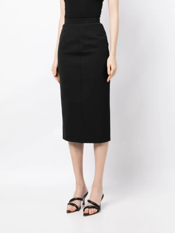 N 21 high waisted Pencil Skirt Black FARFETCH NZ