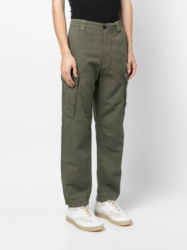 C.P. Company Lens-detail cotton-linen Blend Trousers - Farfetch