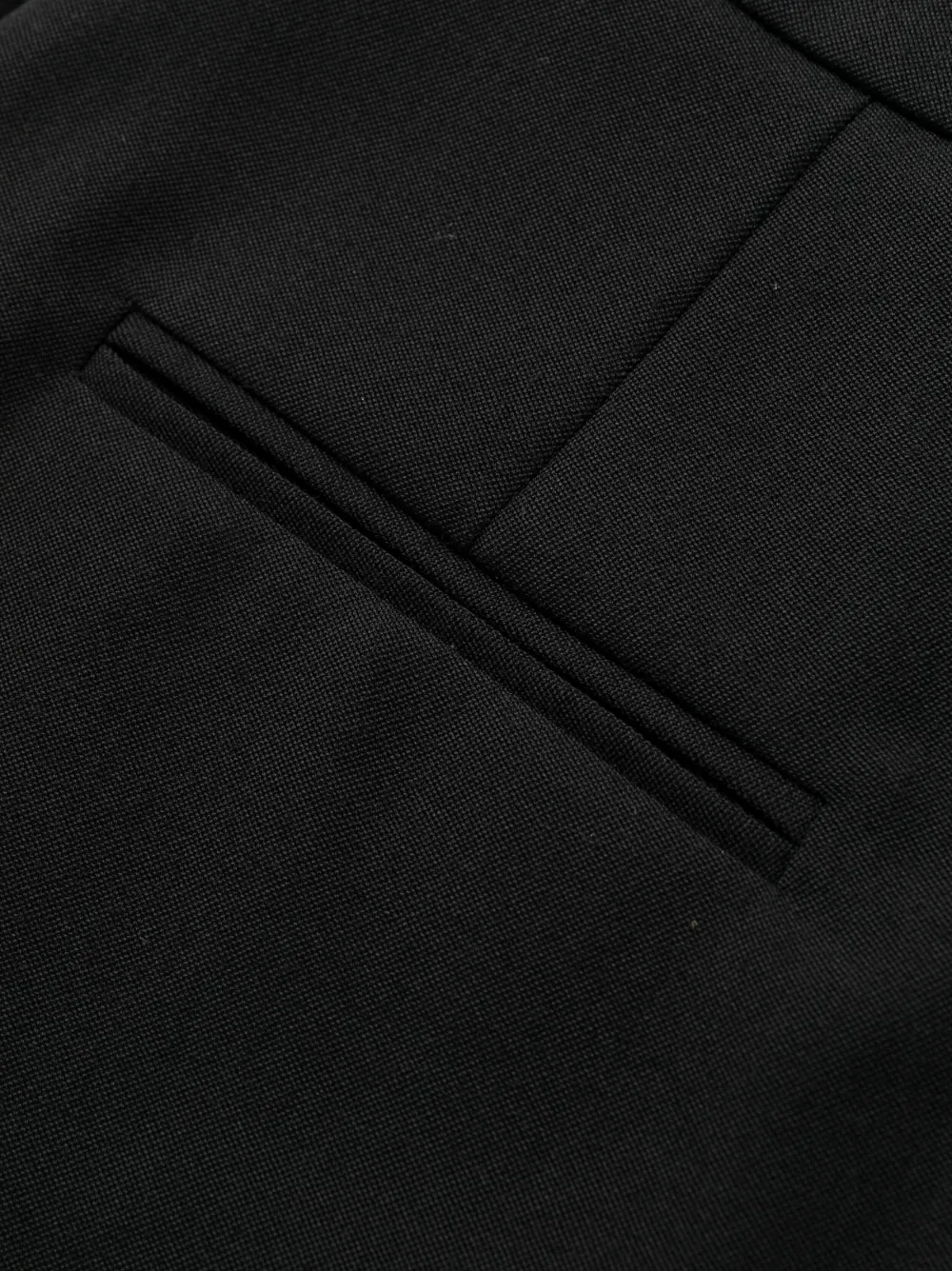 BALMAIN SLIT-DETAIL WOOL TROUSERS