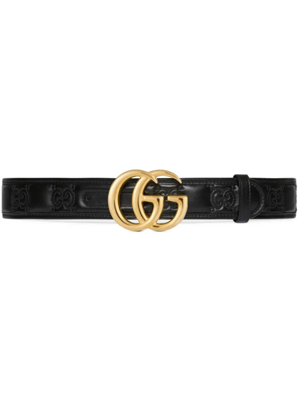 Gucci GGマーモントマテラッセ レザーベルト - Farfetch