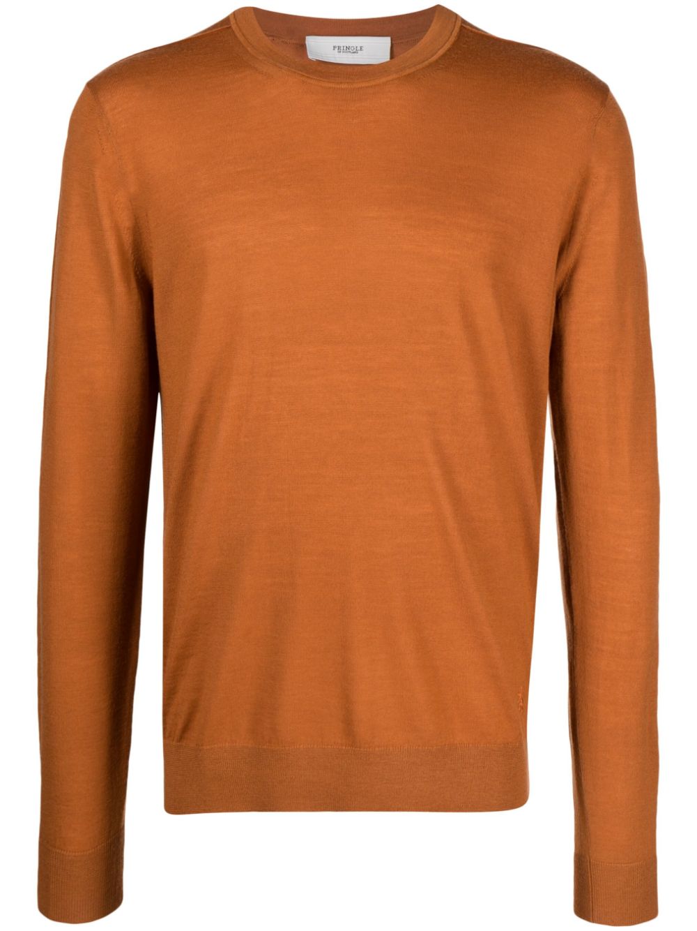 Pringle Of Scotland Crew-neck Knitted Jumper In Brown