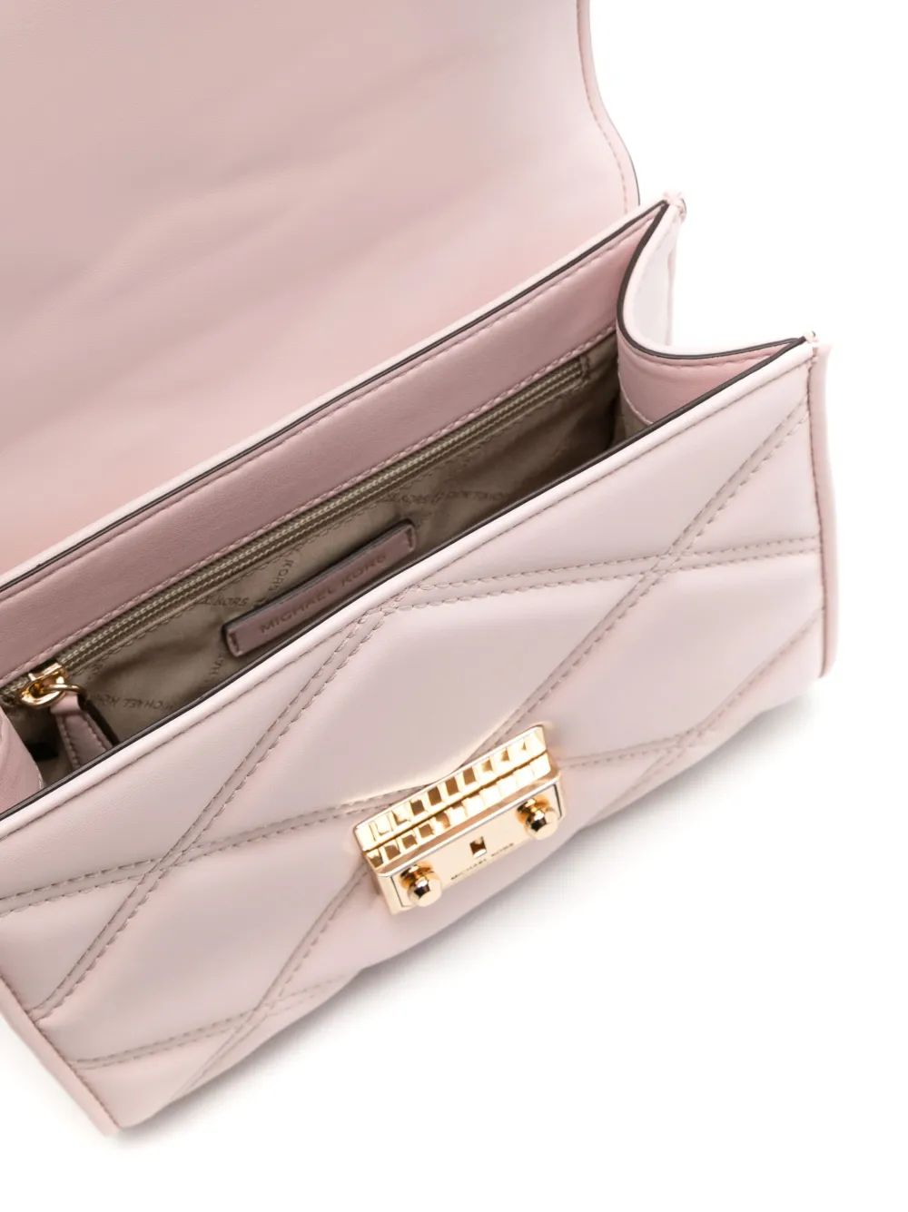 Michael Kors Gewatteerde schoudertas Beige