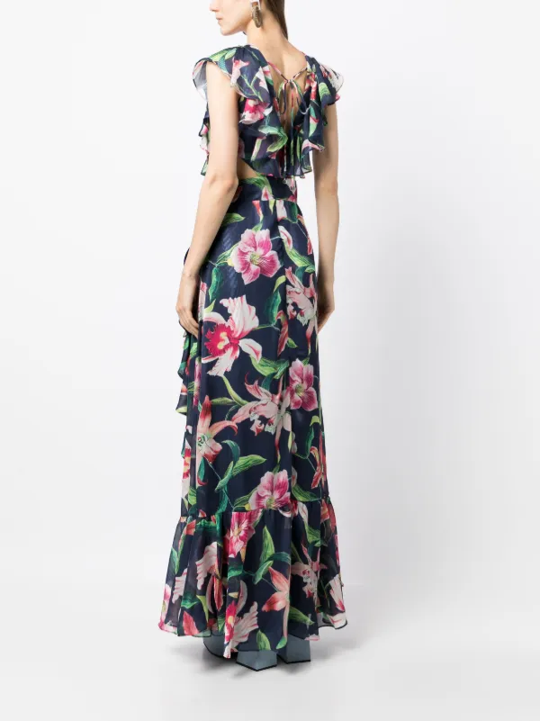 Patbo Lealia V-neck Maxi Dress - Blue Patbo Lealia V-neck Maxi Dress - Blue