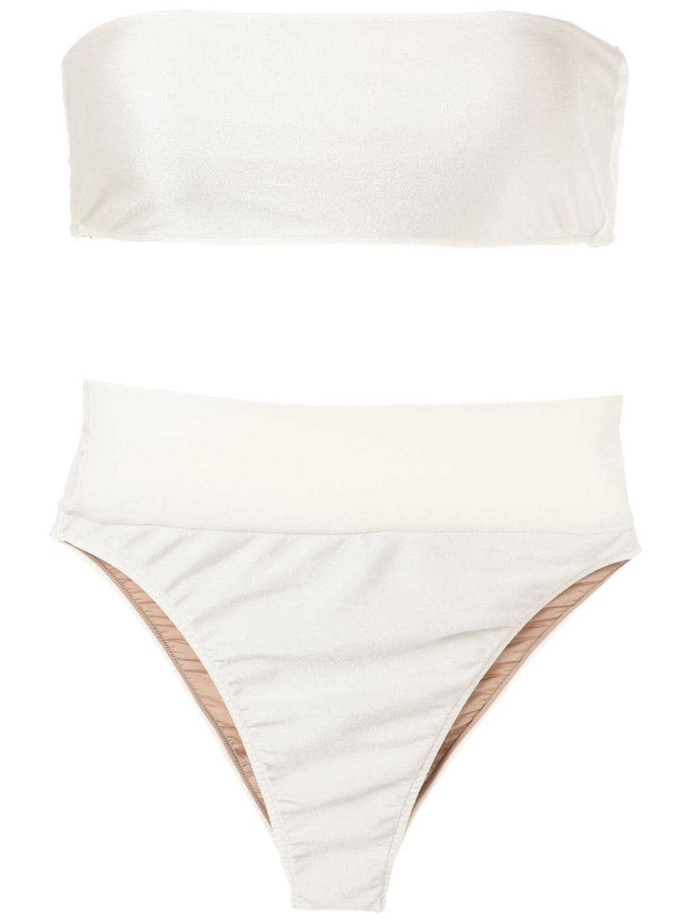 Adriana Degreas Logo-charm Stretch-design Bikini In White
