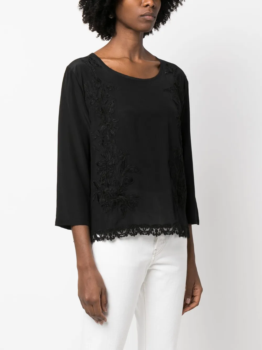 Lace Appliqué Blouse