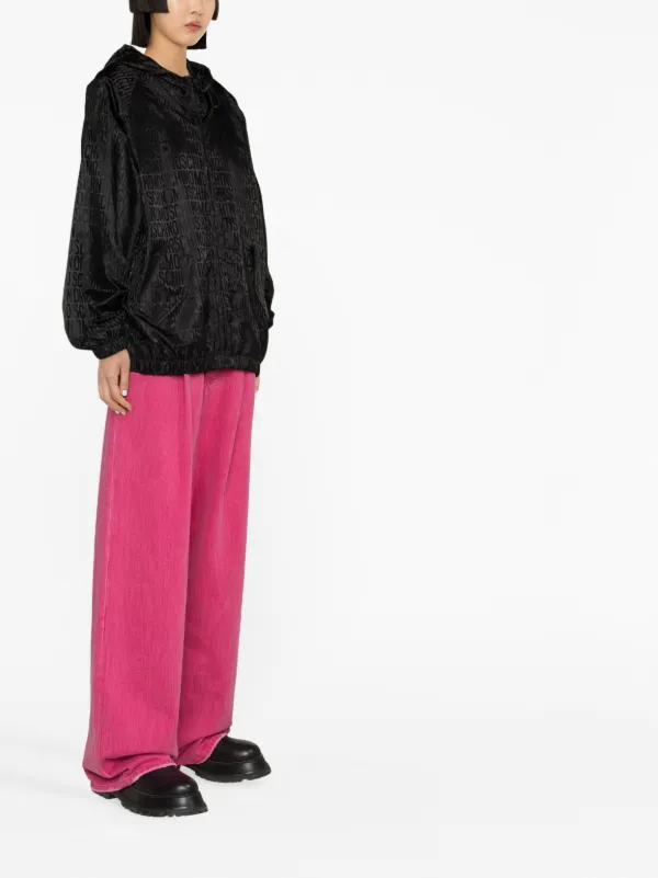 Moschino フーデッド ジャケット | ブラック | FARFETCH JP