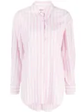 Alexander Wang striped cotton shirt - Pink
