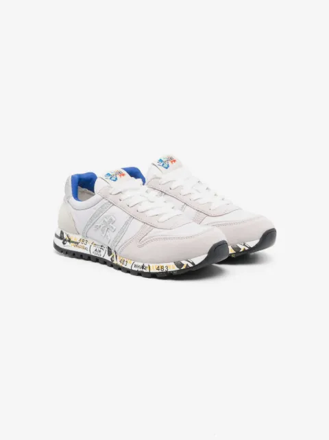 Premiata Kids tenis con detalle de glitter
