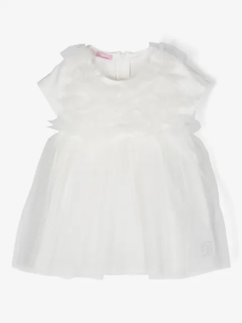 Miss Blumarine vestido con cuello redondo