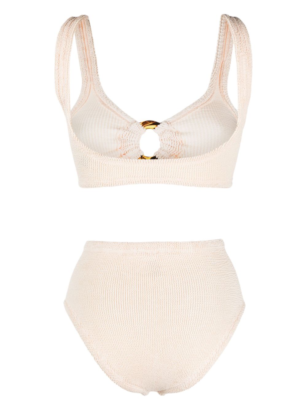 Hunza G Gekreukte bikini - Beige