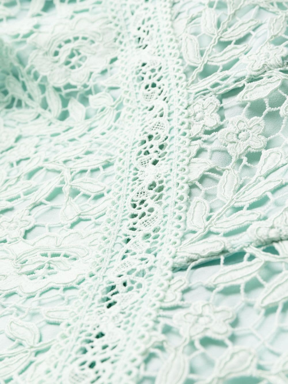 Self-Portrait lace-detail Midi Dress - Farfetch