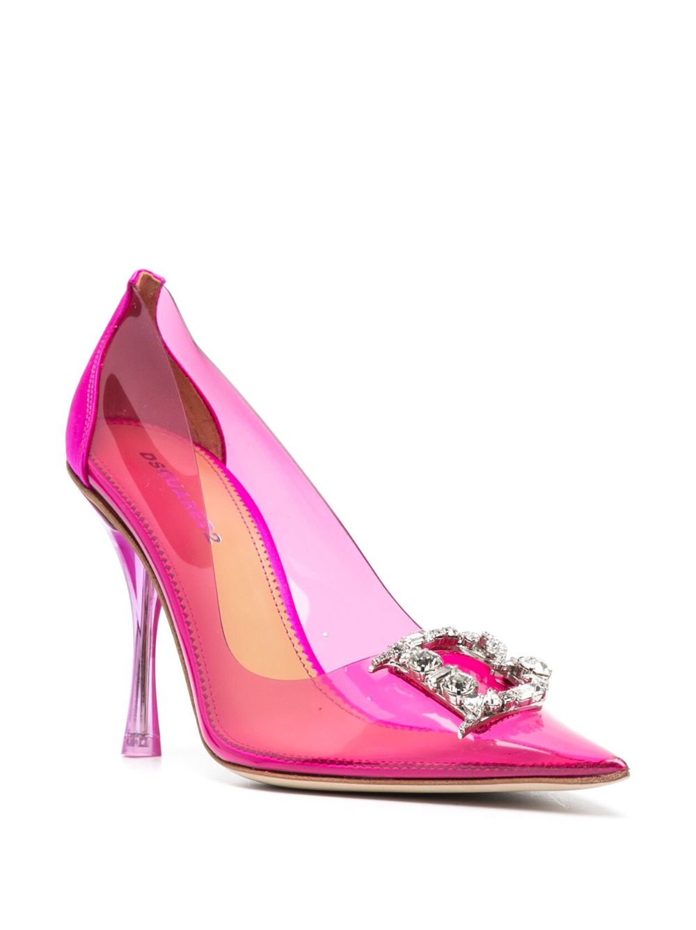 Dsquared2 crystal-embellished 110mm pumps - Roze