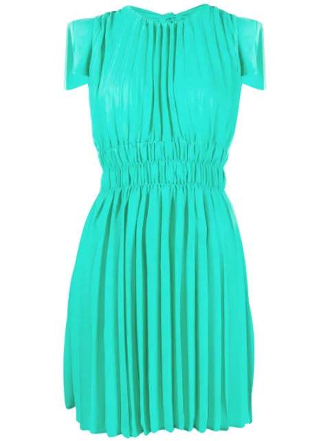 LIU JO pleated tie-back minidress