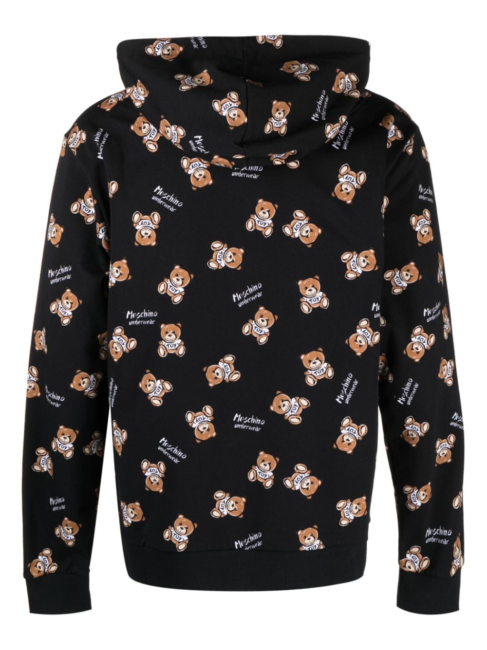 Moschino Hoodie met logoprint - Zwart