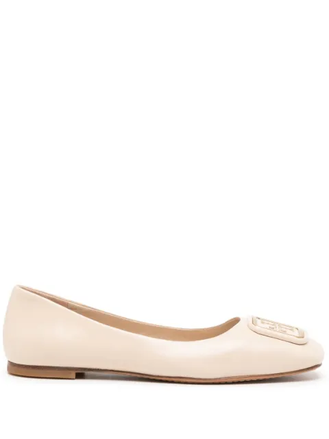 Tory Burch Georgia logo-plaque ballerina shoes 
