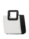 STAUD mini Shirley colour-block tote bag - White