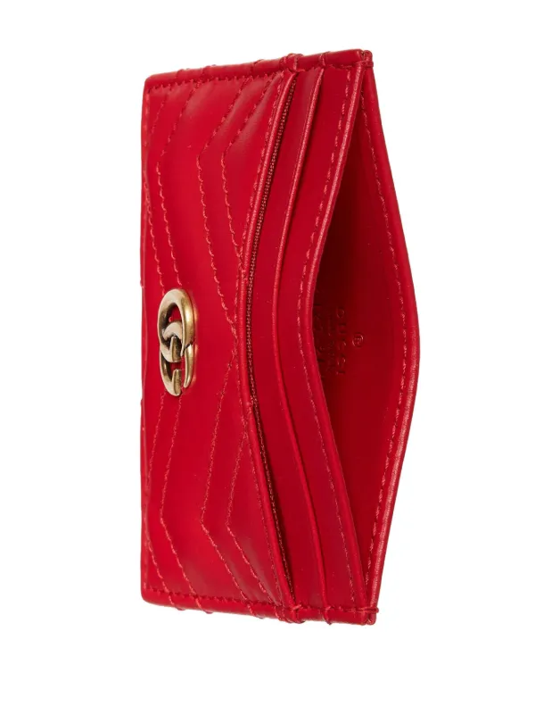 Gucci GG Marmont Leather Card Case - Farfetch