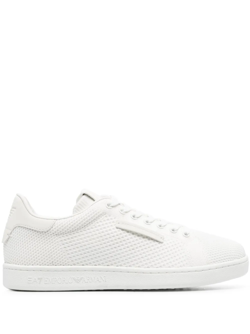 Ea7 Low-top Lace-up Sneakers In White