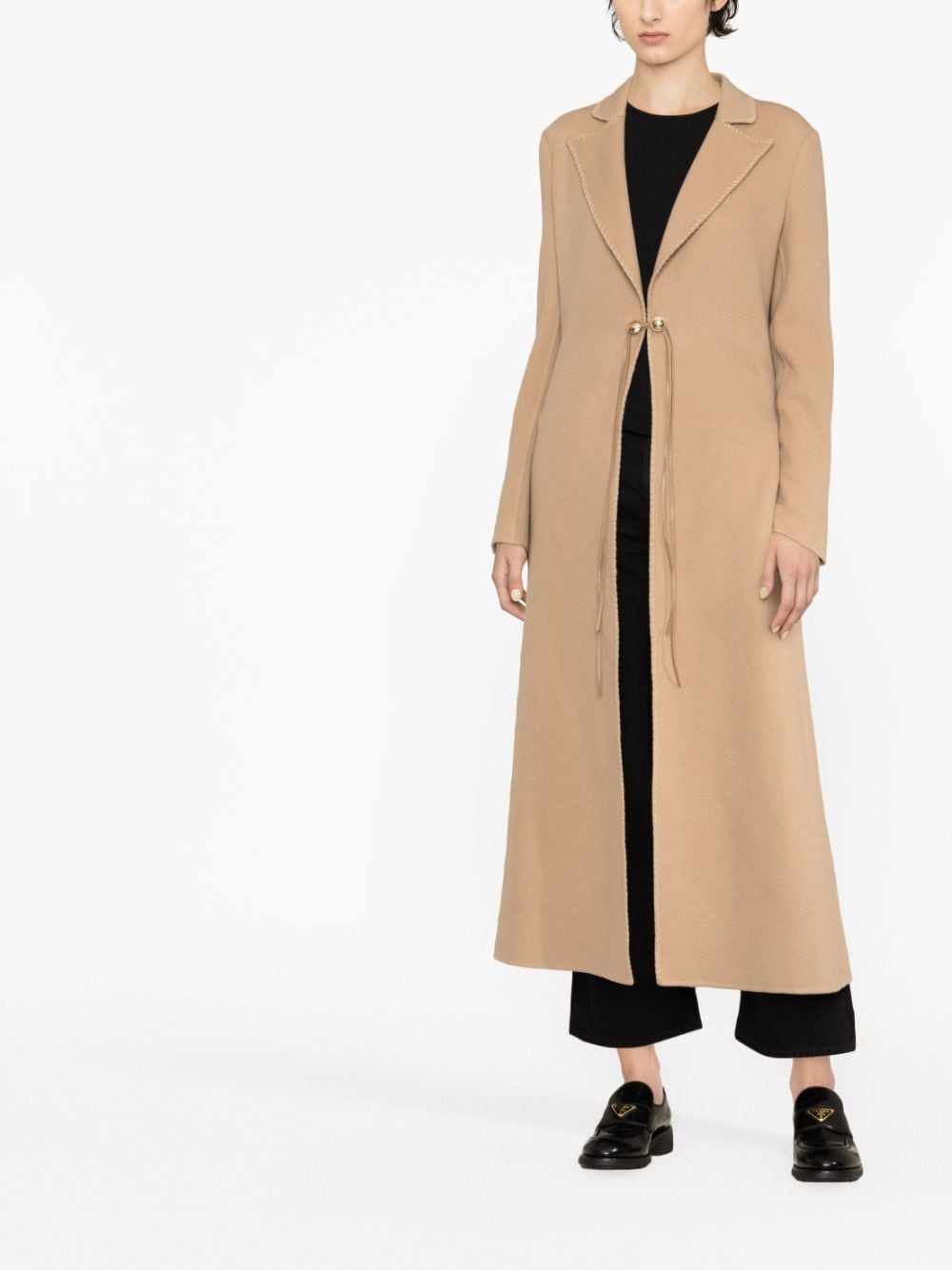 Shop Gabriela Hearst Dutton Single-breasted Coat In Brown