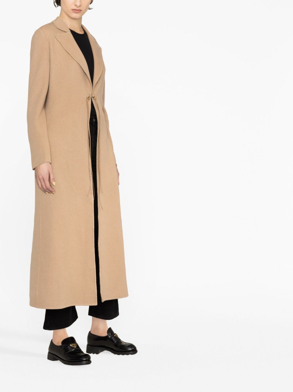 Shop Gabriela Hearst Dutton Single-breasted Coat In Brown