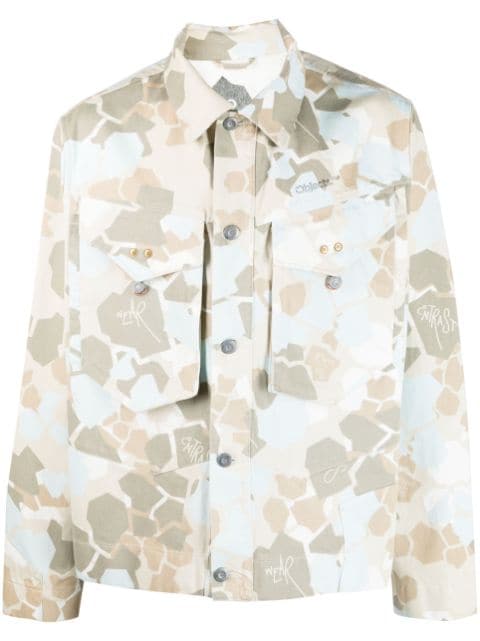 OBJECTS IV LIFE camouflage-pattern denim jacket