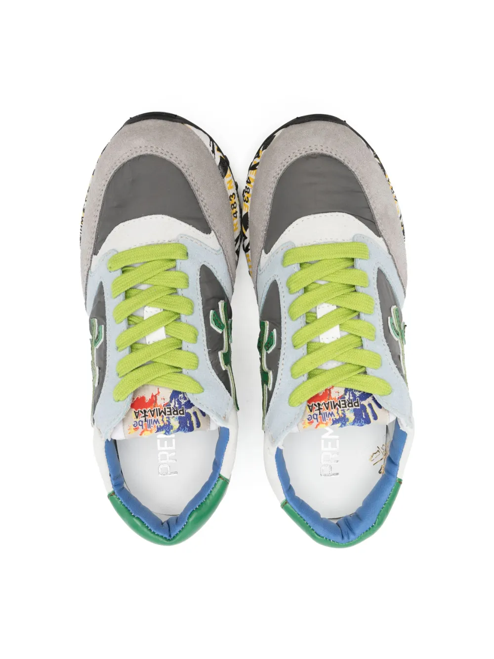 Shop Premiata Lucy Low-top Sneakers In Grey