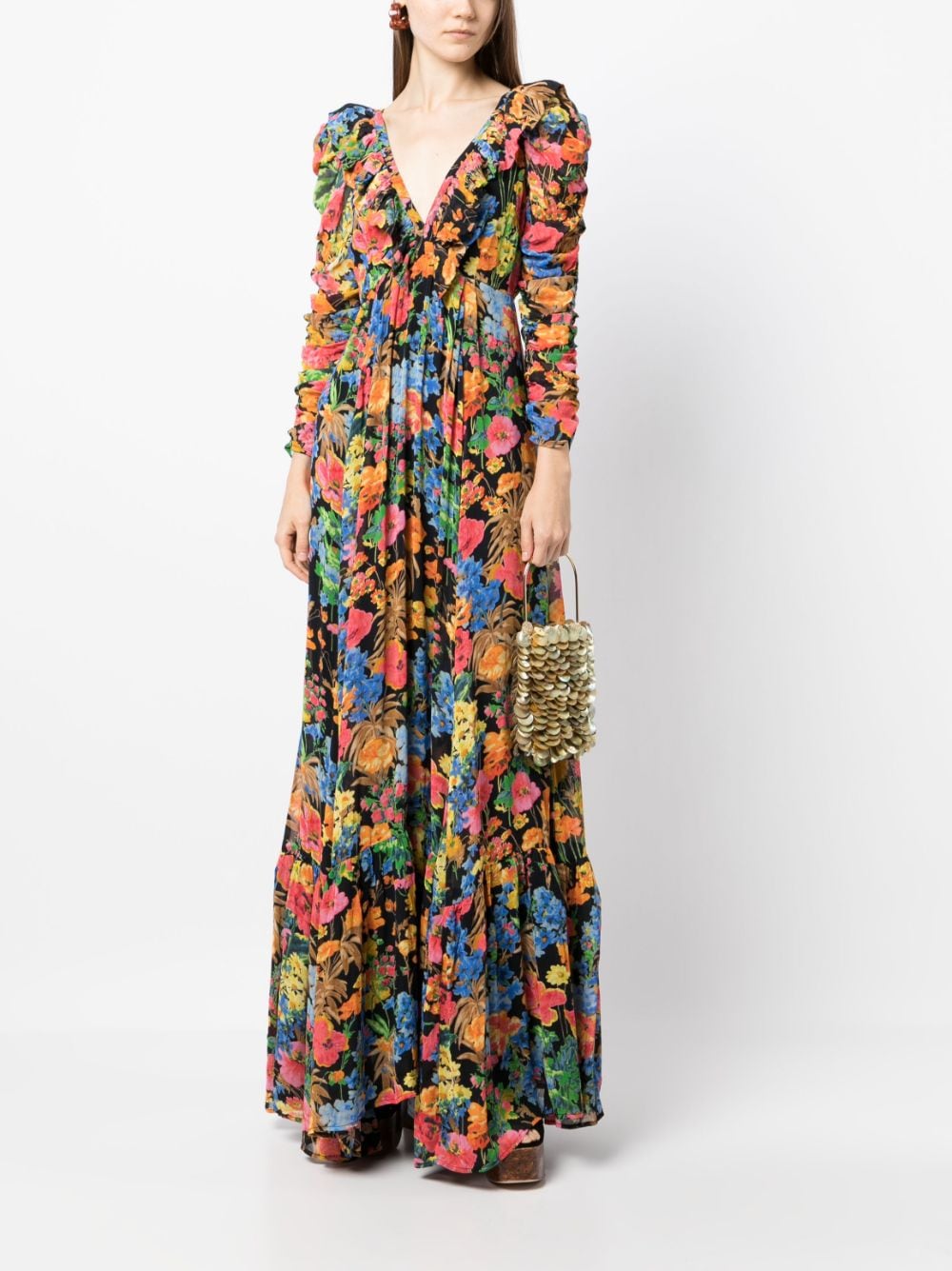 byTiMo Georgette floral-print Maxi Dress - Farfetch
