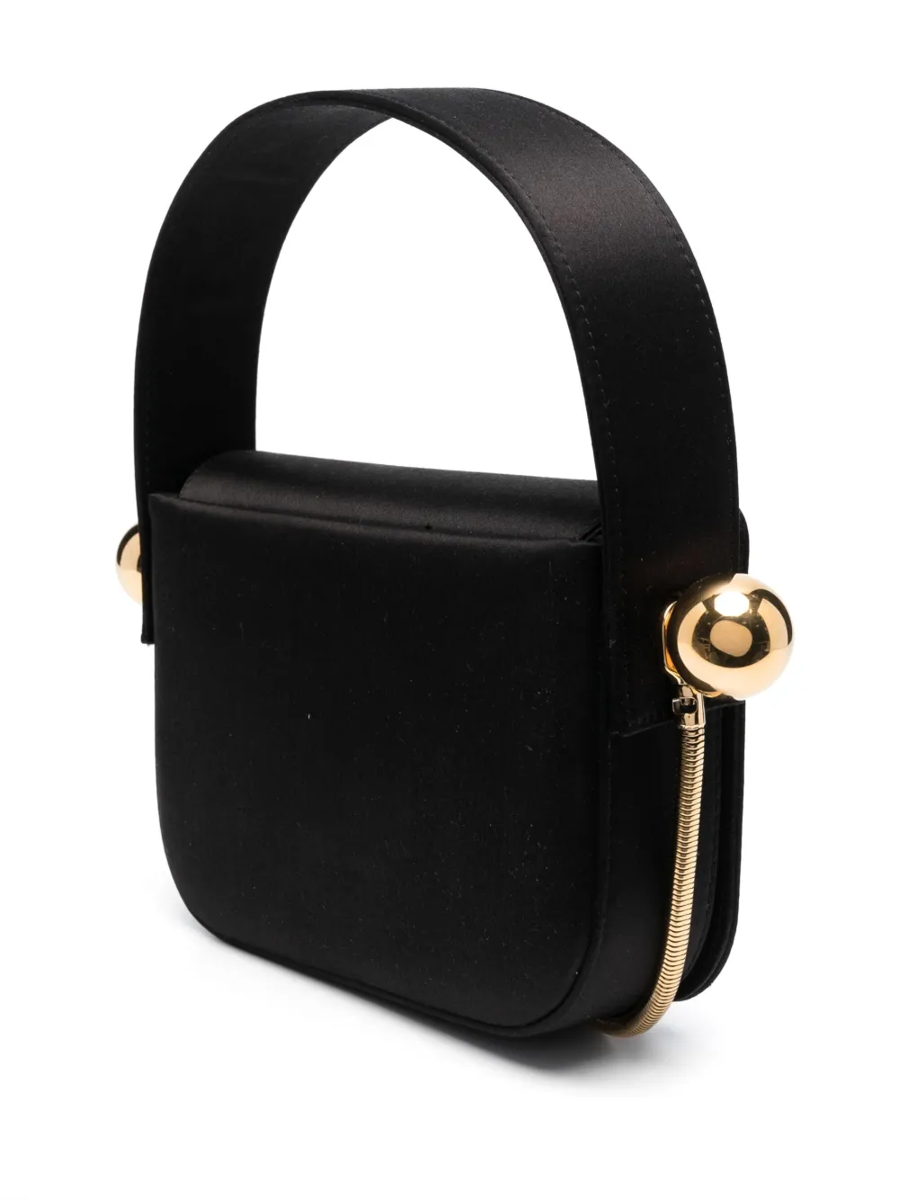 Stephane Rolland So Pop Silk Satin Shoulder Bag In Black