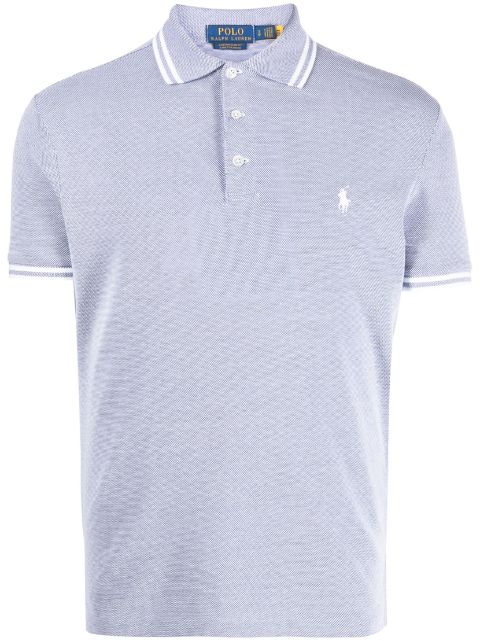 Polo Ralph Lauren striped-edge cotton polo shirt Men