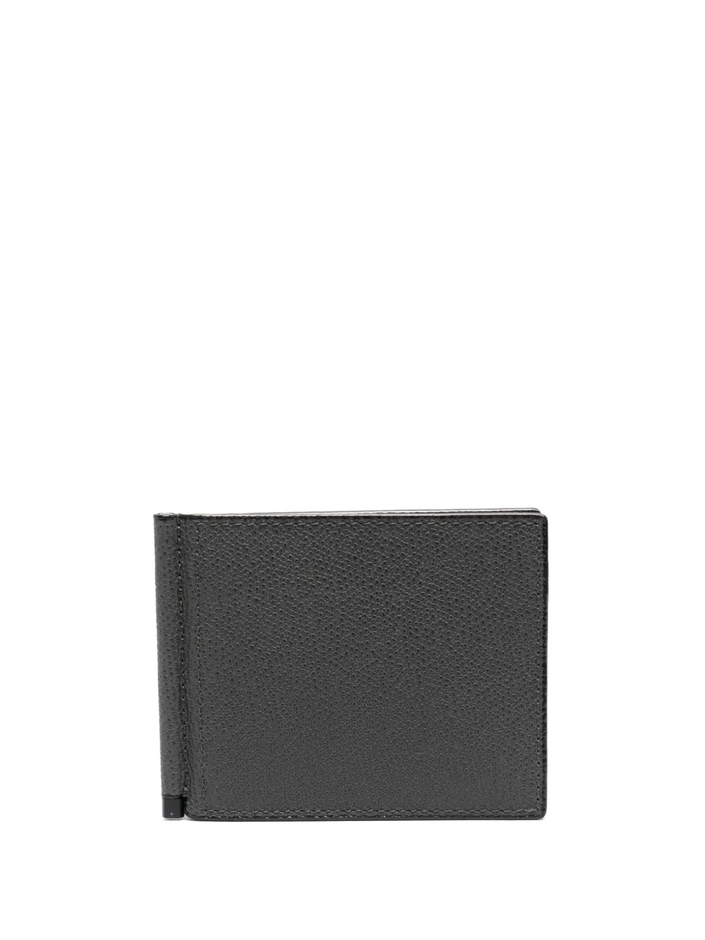 Valextra Simple Grip Bi-fold Wallet In Grey