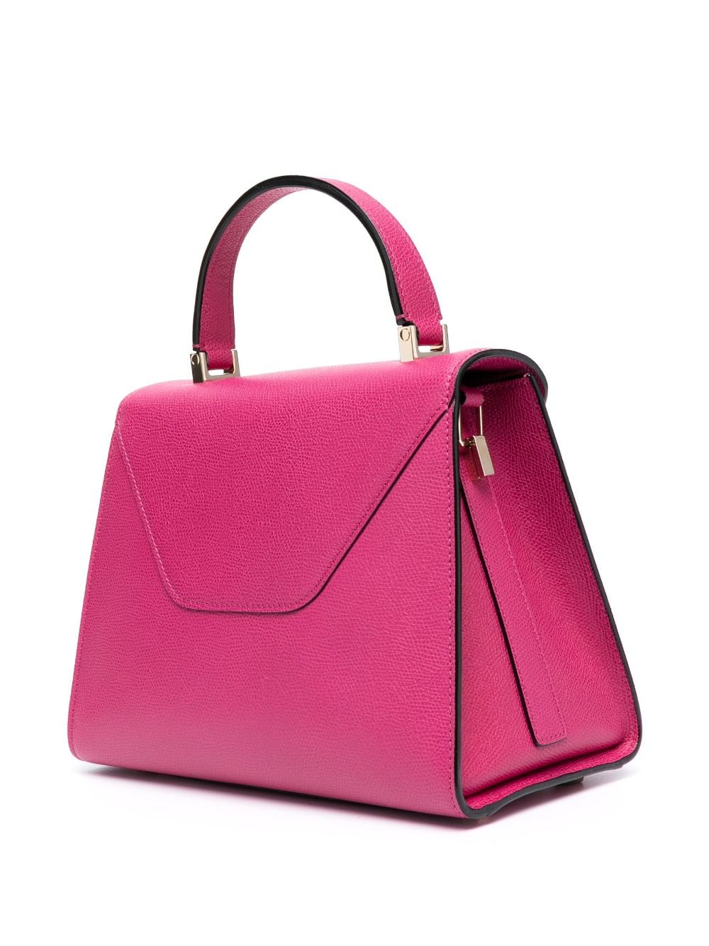 Shop Valextra Iside Leather Tote Bag In Pink