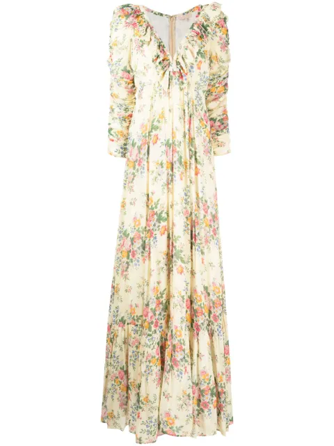 byTiMo Georgette floral-print maxi dress