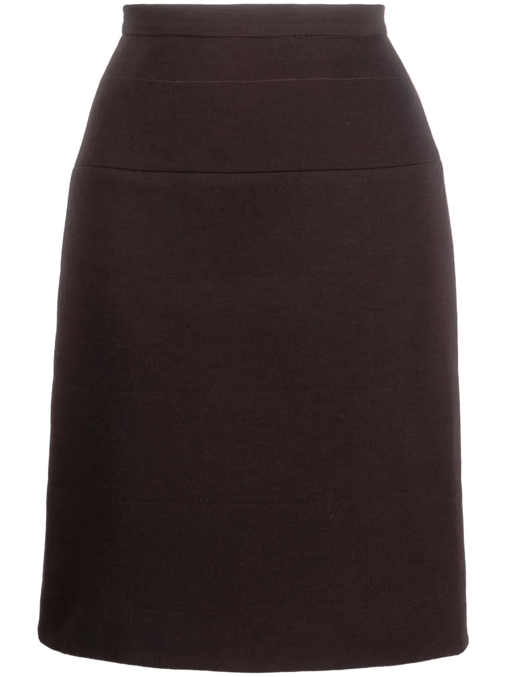 1990s high-waist wool skirt