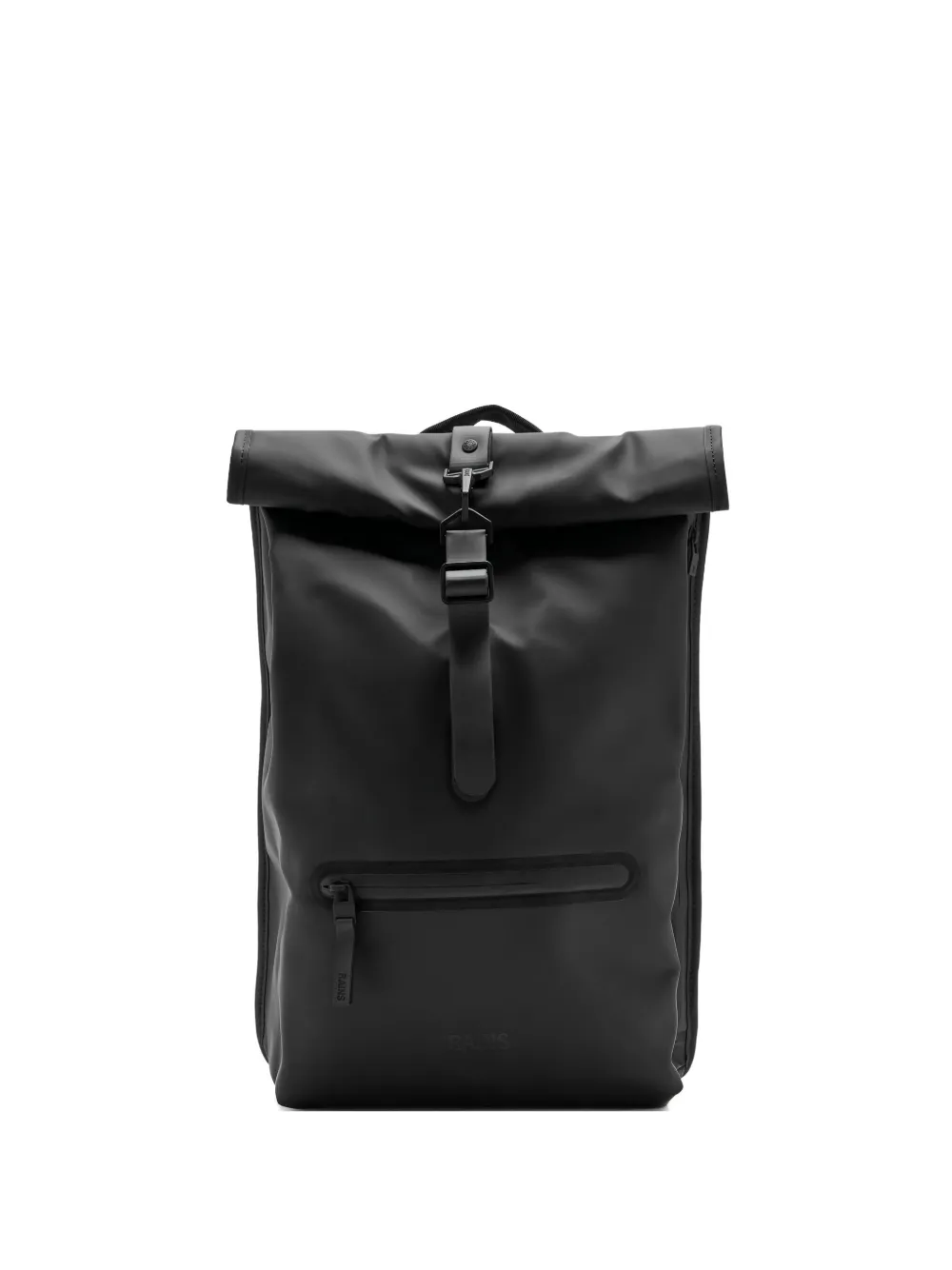 Rains Rolltop Rucksack waterproof backpack | Black | Image 1