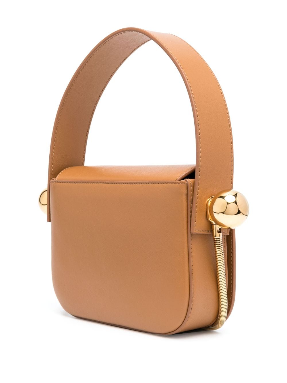 Shop Stephane Rolland So Pop Leather Shoulder Bag In Brown