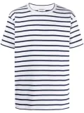 DONDUP striped crew-neck T-shirt - White