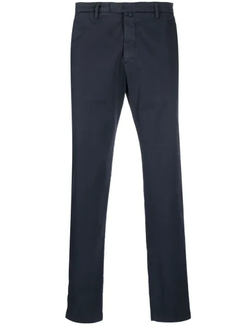 slim-fit cotton chinos
