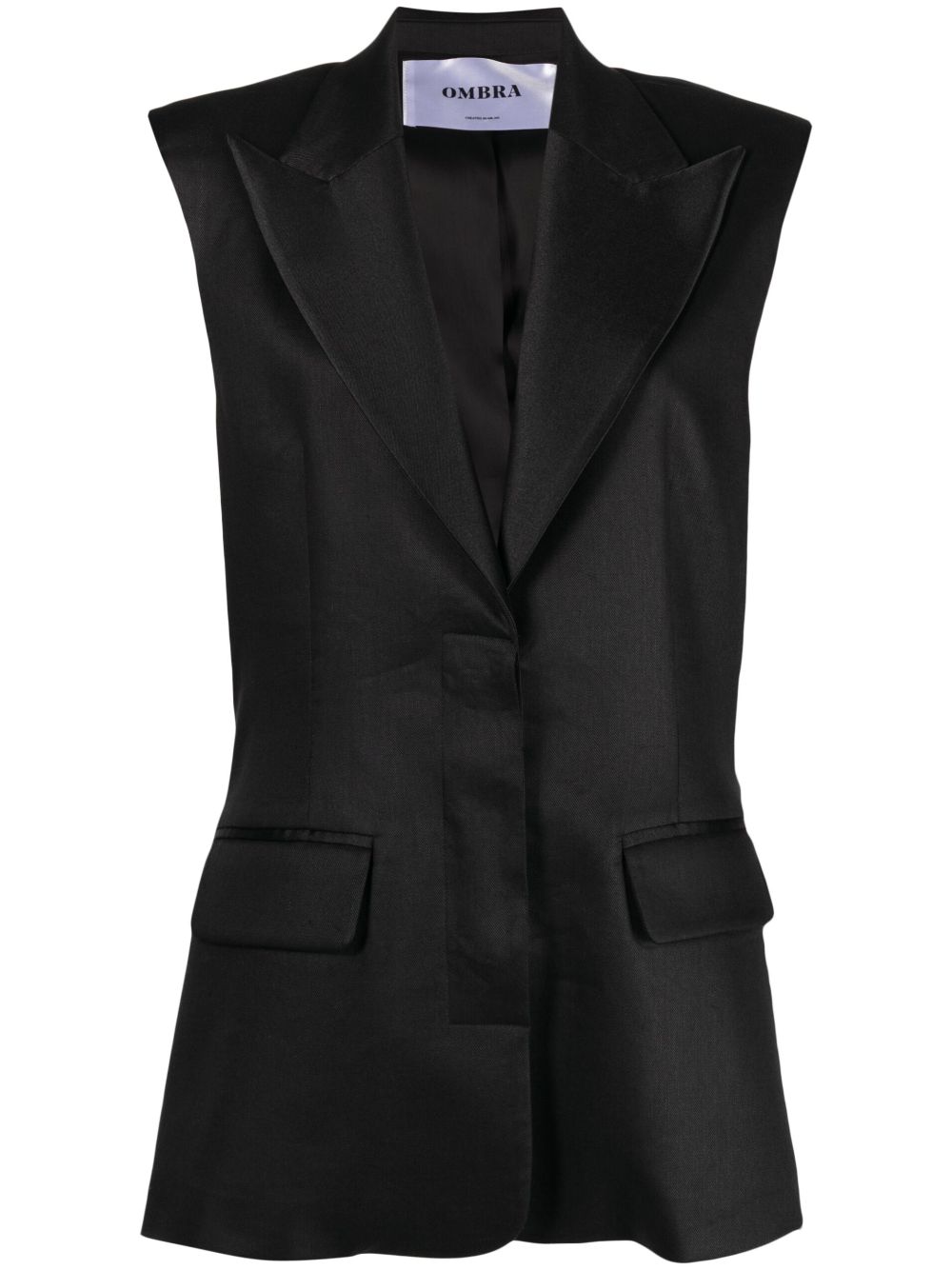 single-breasted long waistcoat