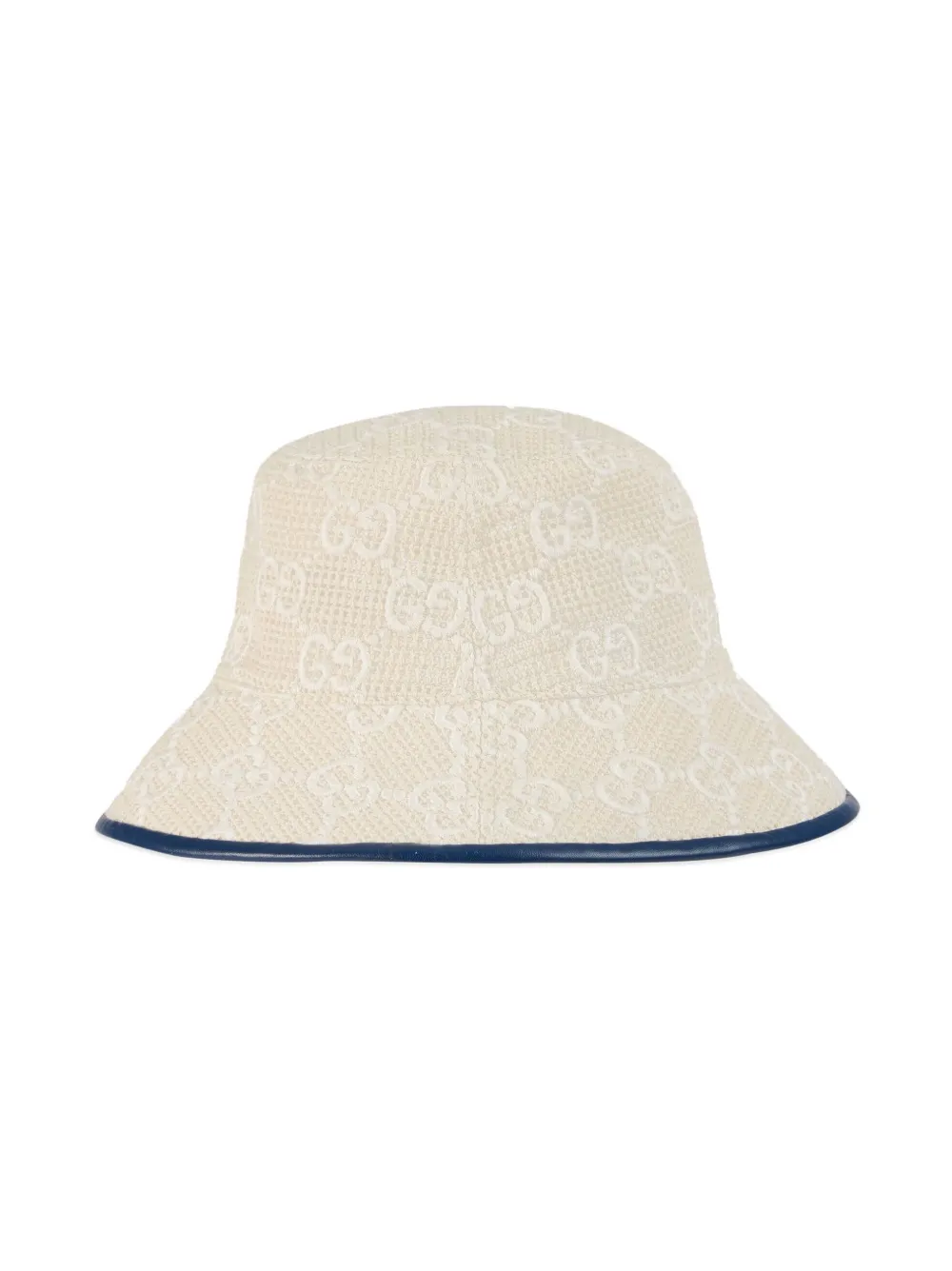 Gucci Vissershoed met geborduurd logo - 9068 Bianco