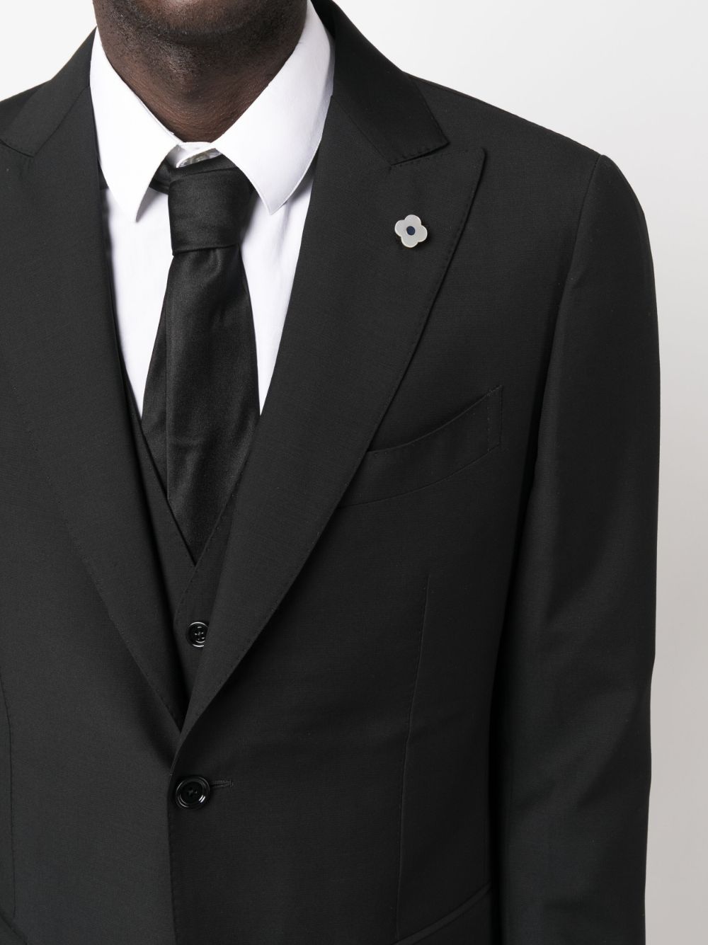 Shop Lardini Single-breasted Suit In Black