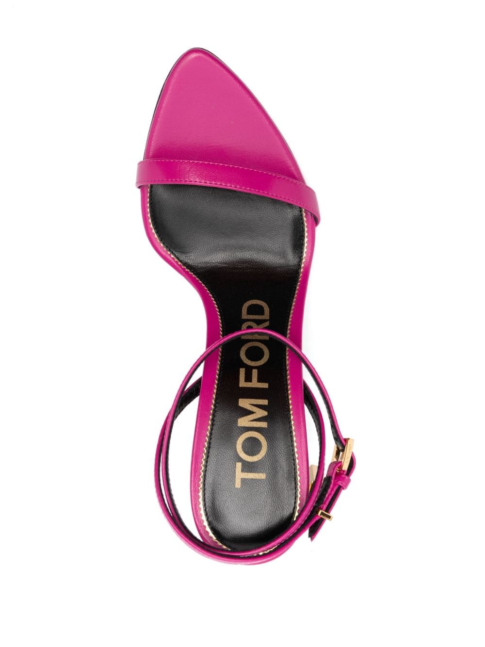 Shop Tom Ford Naked 95 Padlock-detailed Sandals In Pink