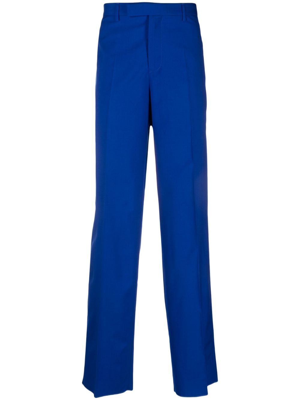 Versace Wide-leg Tailored Trousers In Blue