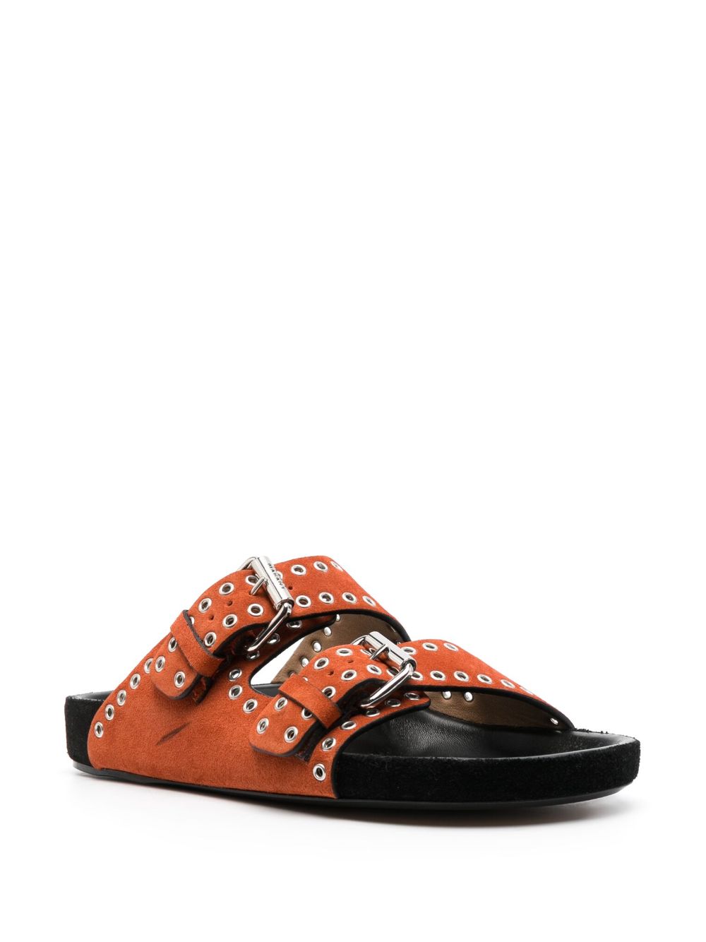 ISABEL MARANT Lennyo slippers met ringlets - Oranje