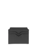 Valextra V-shape detail leather cardholder - Grey