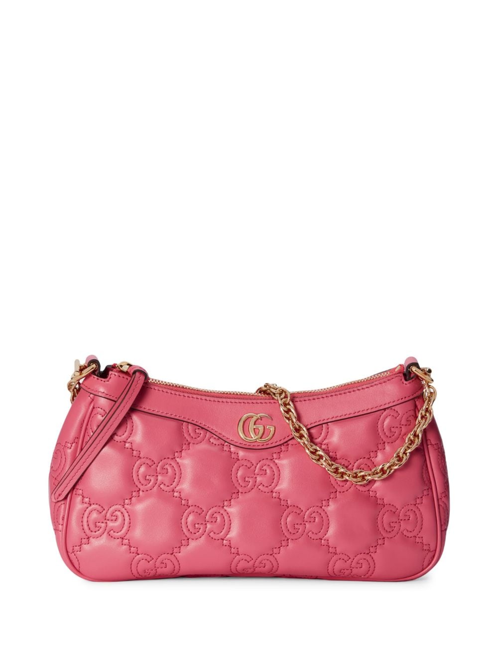 Gucci Pink Gg Matelassé Shoulder Bag In 8550 핑크