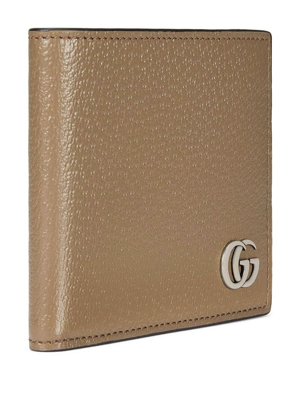 Shop Gucci Gg Marmont Leather Bi-fold Wallet In 2801 브라운