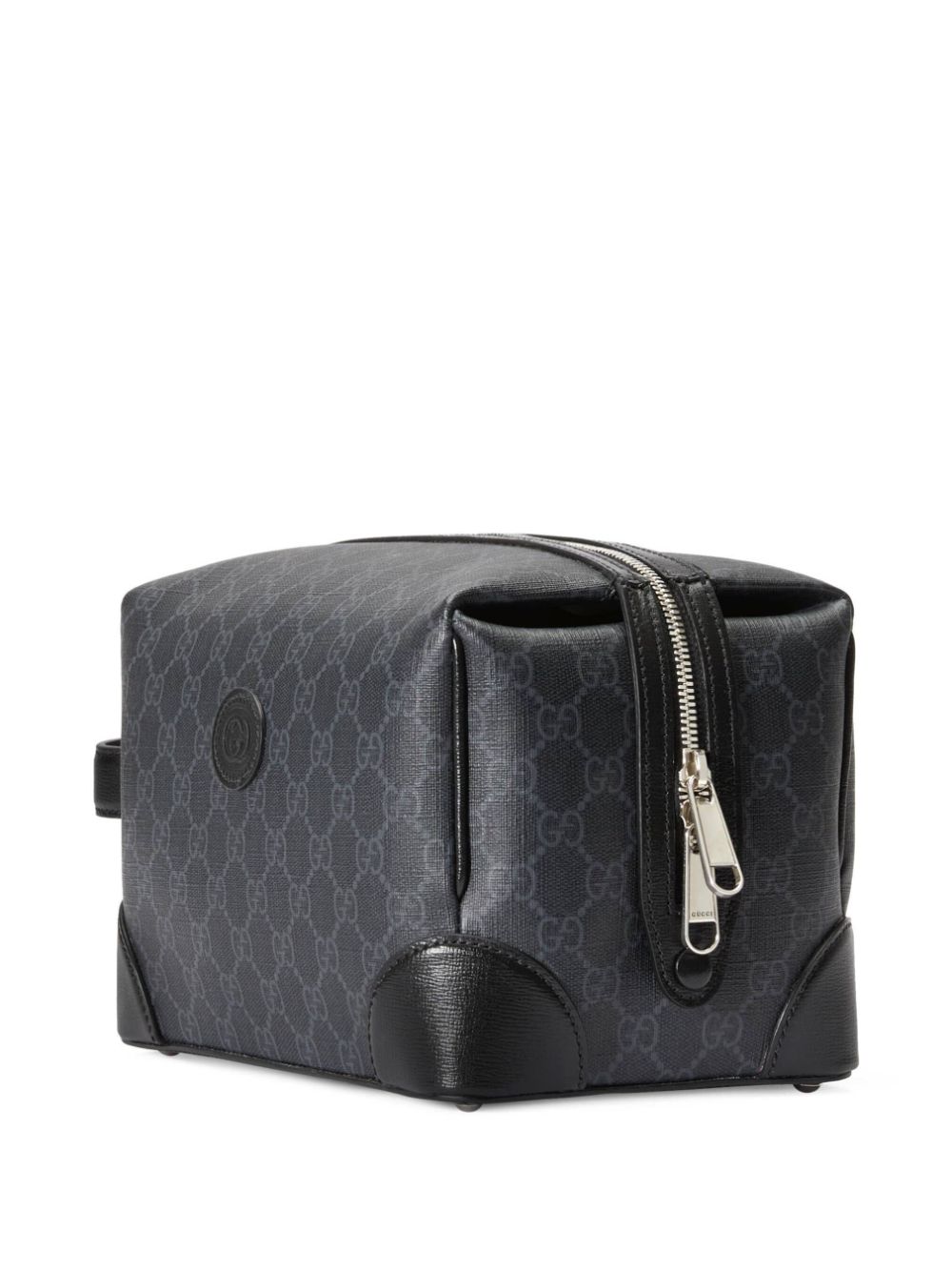Gucci GG-canvas zip-fastening Toiletry Case - 1000 Black