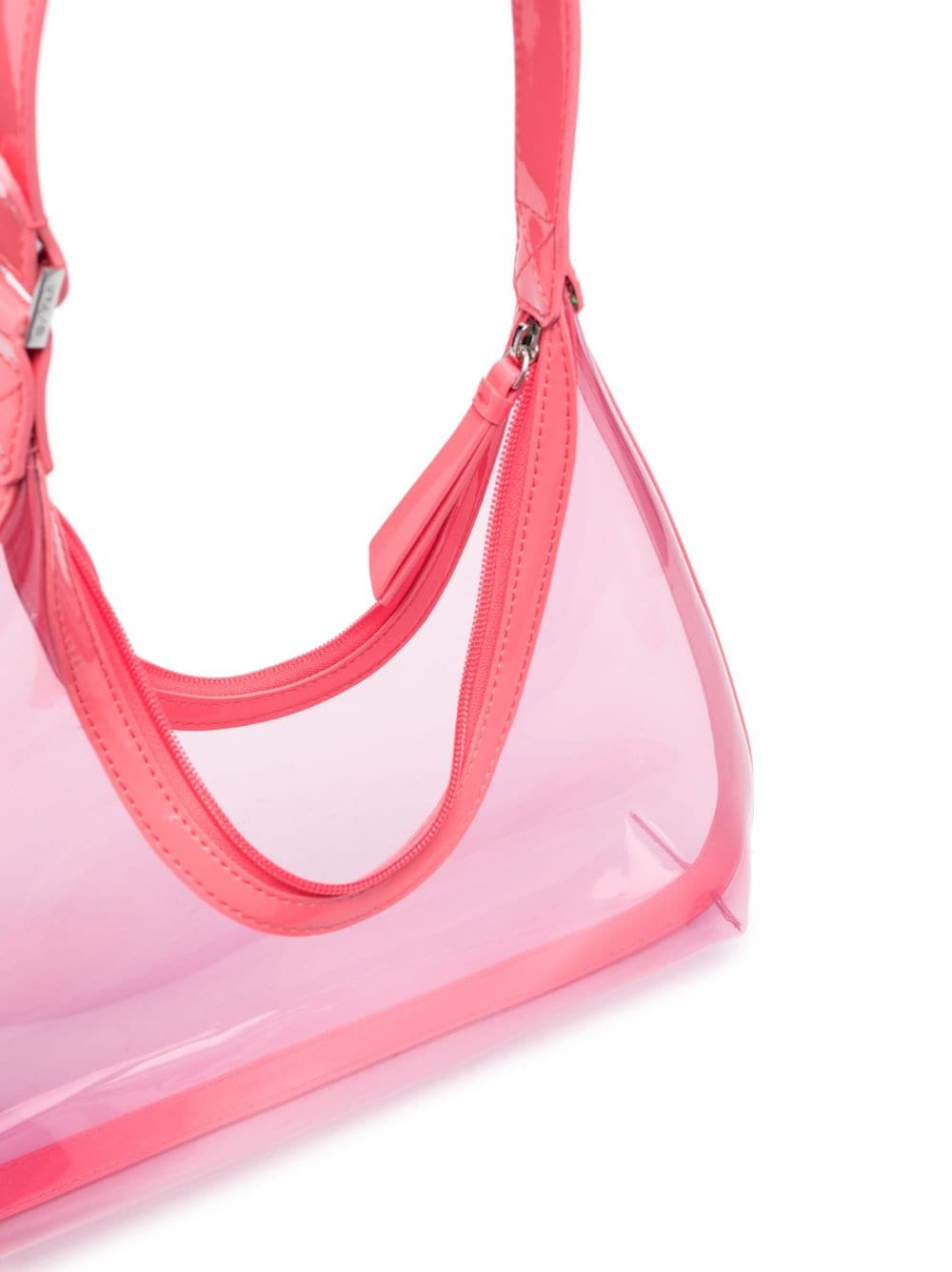 Shop By Far Transparent Shoulder Bag In Pink