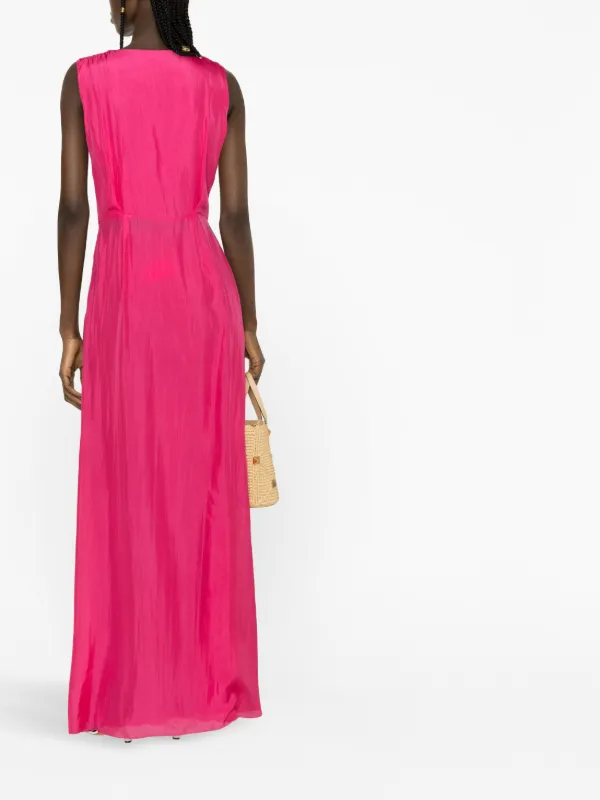 Bcbg draped chiffon outlet maxi dress