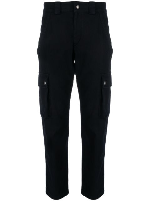 ISABEL MARANT cropped cotton cargo trousers